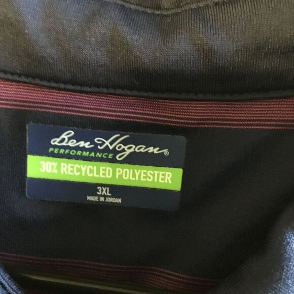 Ben Hogan Performance 3-Button Men's Golf Polo Sz XXXL Colorful Striped Lined - Picture 12 of 15